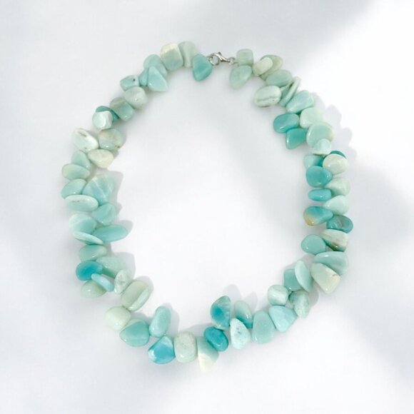 Chunky Amazonite Necklace - Approx. 16" - NWOT - Picture 4 of 7